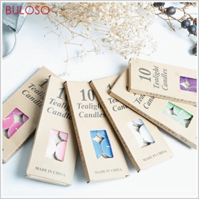 10入牛皮紙盒7克茶蠟_紅色