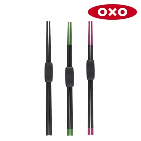 OXO 好好握矽膠料理長筷_桃