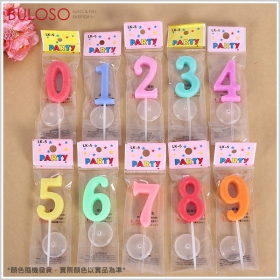 彩色數字蠟燭_數字2