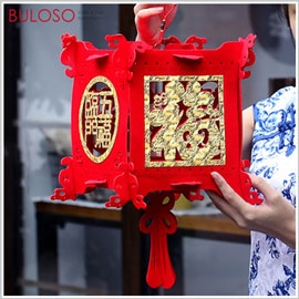《不囉唆》春節 裝飾小燈籠 金盒宮燈B款 大 (不挑色/款) 吊燈 燈飾 掛件 吊飾 新年 春節 佈置【A426556】