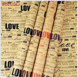 《不囉唆》LOVE牛皮雙面包裝紙 禮品包裝/包材/情人節/袋子/禮物（不挑款/色）【A426772】 **無法超商取貨**