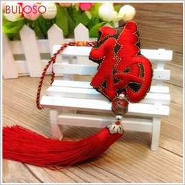 《不囉唆》春節_刺繡福字吊飾 新年/過年佈置/布置/掛飾/吊飾/裝飾(不挑色/款)【A426821】