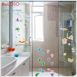 《不囉唆》DIY彩色腳印夜光壁貼 裝飾/壁貼/牆面貼/DIY/背景貼/牆貼(不挑款/色)【A427185】