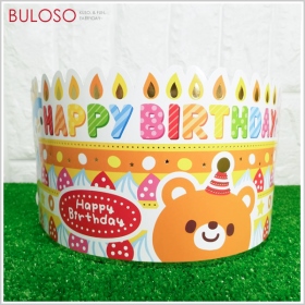 (T)晴天_可愛派對皇冠_動物生日LC04030-5