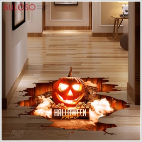 萬聖_紅色火焰萬聖節牆貼AFH1103(30*90cm*2片