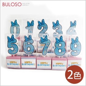 (T)SN可愛蝴蝶結數字蠟燭_粉色6