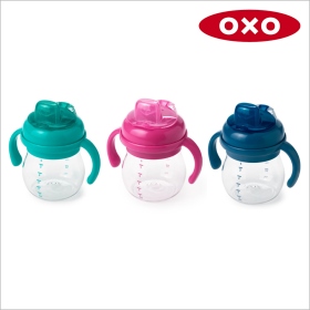 OXO TOT 寶寶握鴨嘴杯-海軍藍