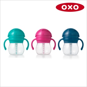 (T)OXO TOT 寶寶握吸管杯-青蘋綠