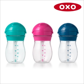 OXO TOT 寶寶啾吸管杯-海軍藍