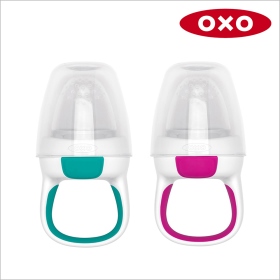 OXO TOT 寶寶咬好滋味奶嘴-莓果粉