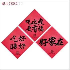 《不囉唆》明鍠 趣味春聯家庭系2入 (可挑色/款) 壁貼 窗貼 春節 新年 裝飾【A432914】