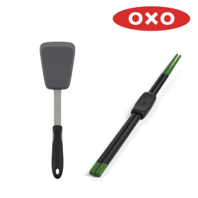 福利品-OXO 好好握矽膠料理長筷-綠