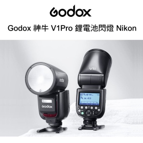 Godox 神牛 V1Pro 圓燈頭閃燈 GN58 鋰電池閃光燈 機頂閃 公司貨
