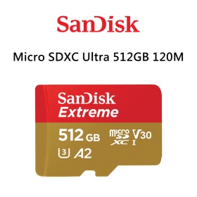 SanDisk Ultra microSDXC 512GB A1/C10/U1 UHS-I 150MB 10年保 公司貨