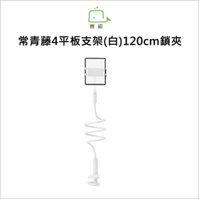 賽鯨_常青藤4平板支架(白)120cm鎖夾