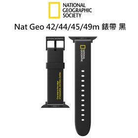 國家地理Nat Geo 42/44/45/49m 錶帶 黑