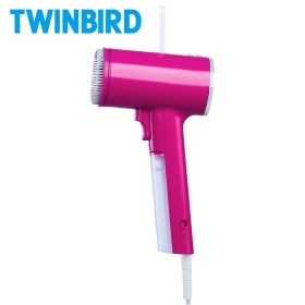 日本Twinbird 高溫抗菌除臭 美型蒸氣掛燙機(桃紅)TB-G006TWP