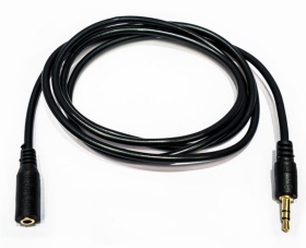3.5mm公(3極)對母(耳機)3米音源延長線(黑)