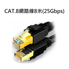 CAT.8網路線8米(25Gbps) 2000MHz