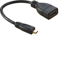 HDMI micro公-HDMI母 15cm