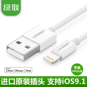 綠聯_Lightning 2米MFI認證快充線_黑