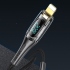 USAMS 冰影Lightning PD數顯快充線1.2M黑