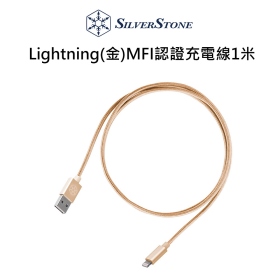 銀欣 Lightning(金)MFI認證充電線1米