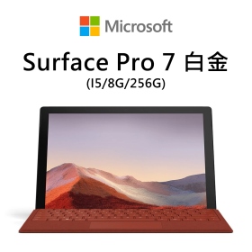 家Surface Pro 7 白金(I5/8G/256G)